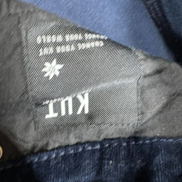 Kut From The Kloth Dianna Skinny 12P Corduroy Blue Cropped Stretch 34x24 - Picture 11 of 11